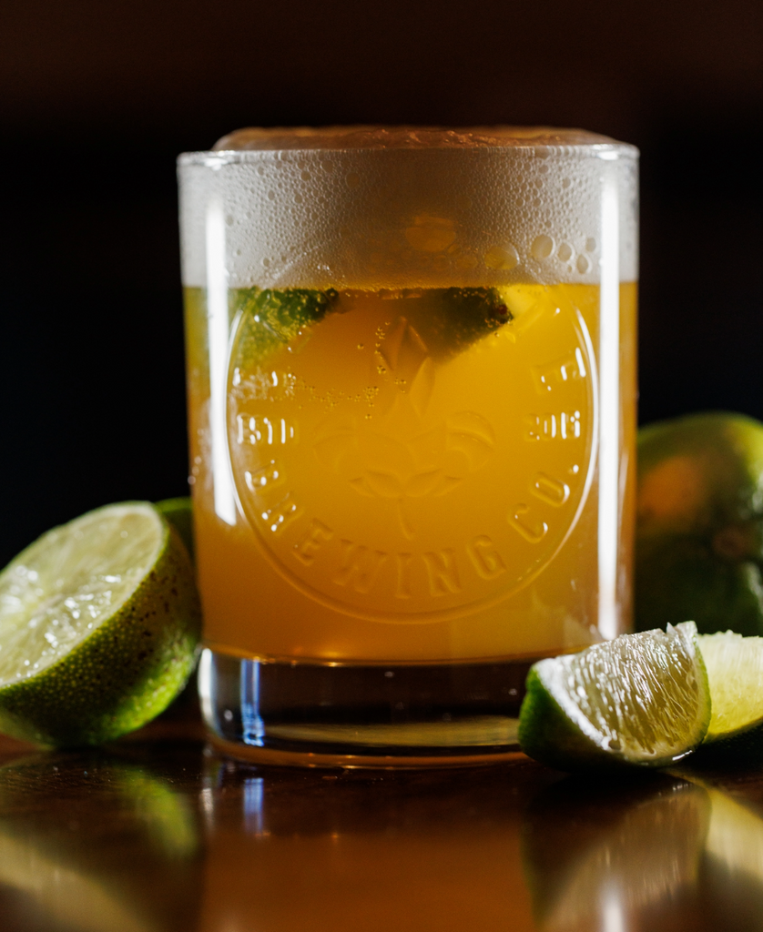 Embossed Levante Circle Emblem Double Rocks Glass