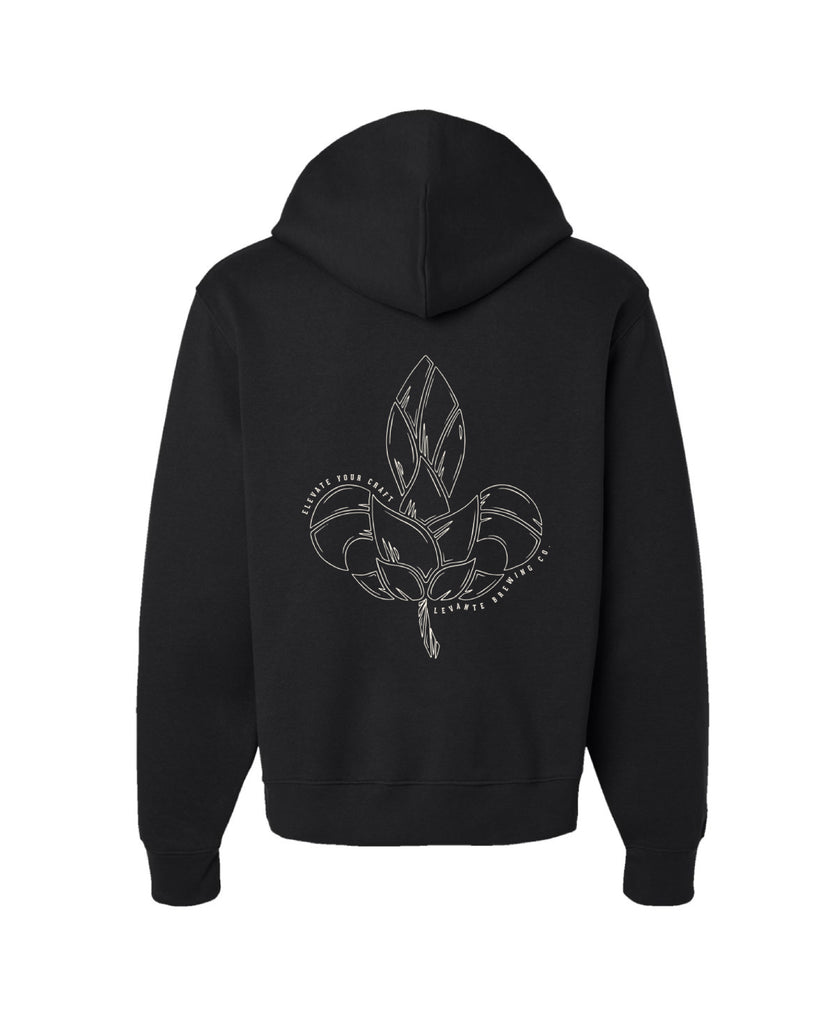 Levante Hop Fleur Hoodie - Vintage Black