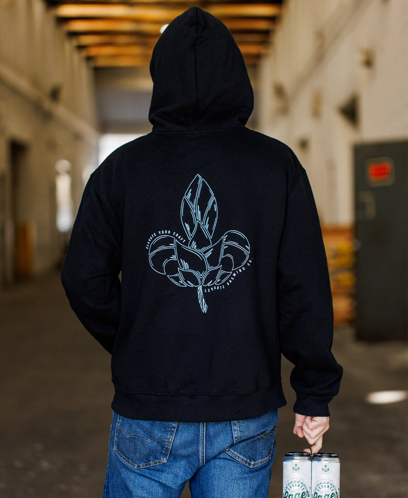 Levante Hop Fleur Hoodie - Vintage Black