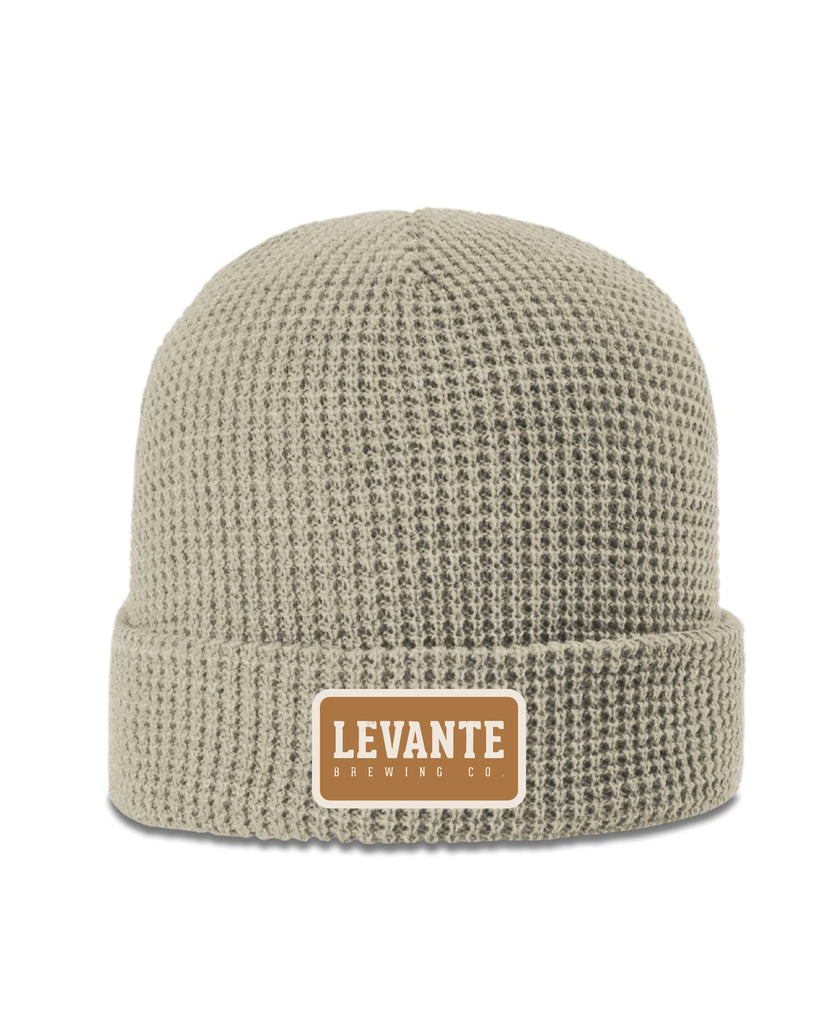Levante Patch Logo Waffle Knit Beanie (4 Colors)