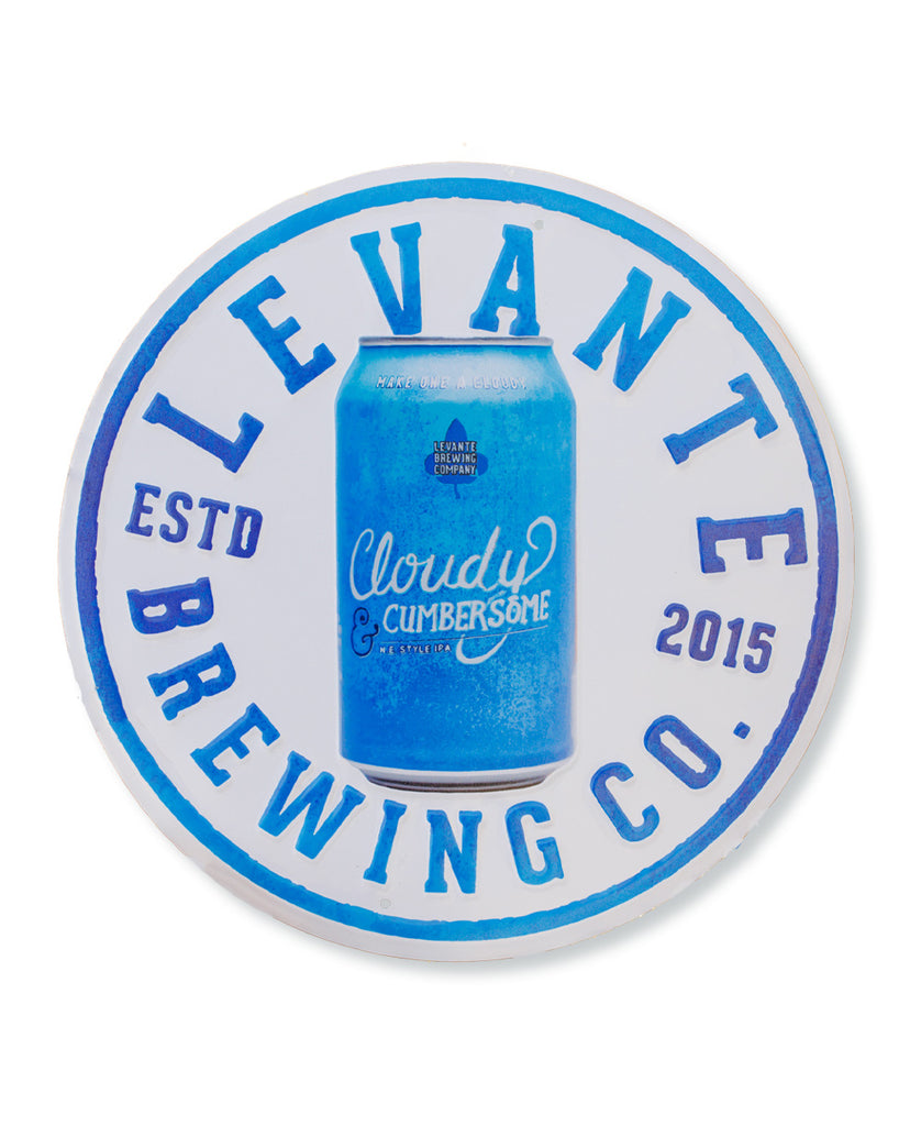 Levante Cloudy & Cumbersome 16 in Round Tin Tacker