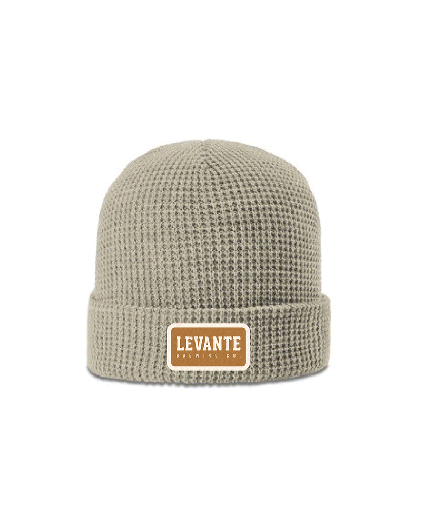 Levante Patch Logo Waffle Knit Beanie (5 Colors)