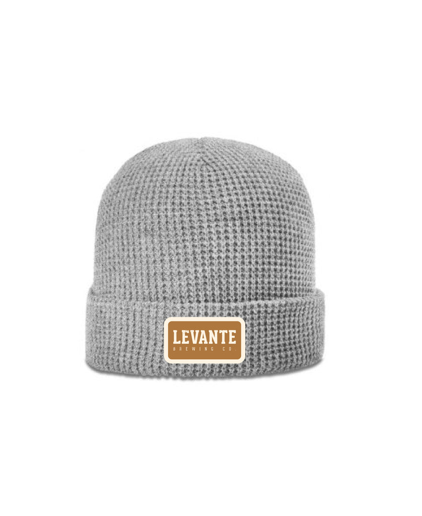 Levante Patch Logo Waffle Knit Beanie (5 Colors)