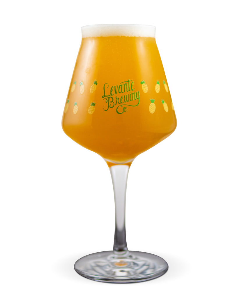 Cloudy & Cumbersome Pineapple Rastal Teku - 14.5 oz Glass