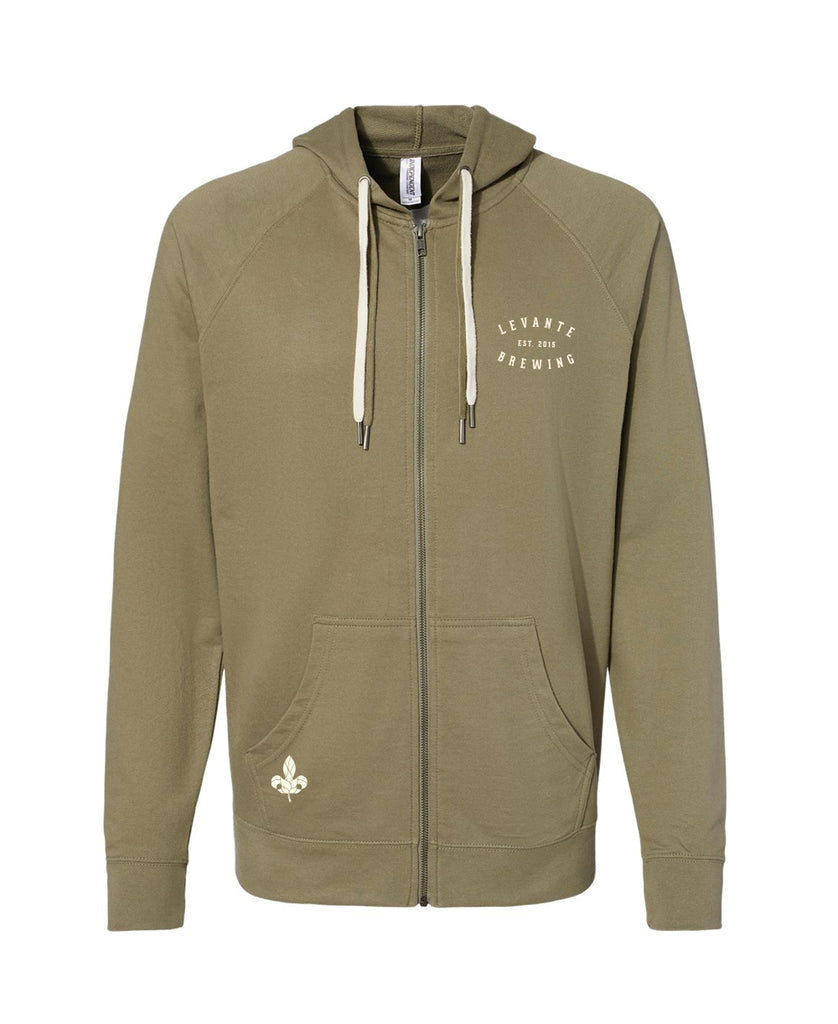 Levante Hop Fleur Lightweight Zip-Up Hoodie