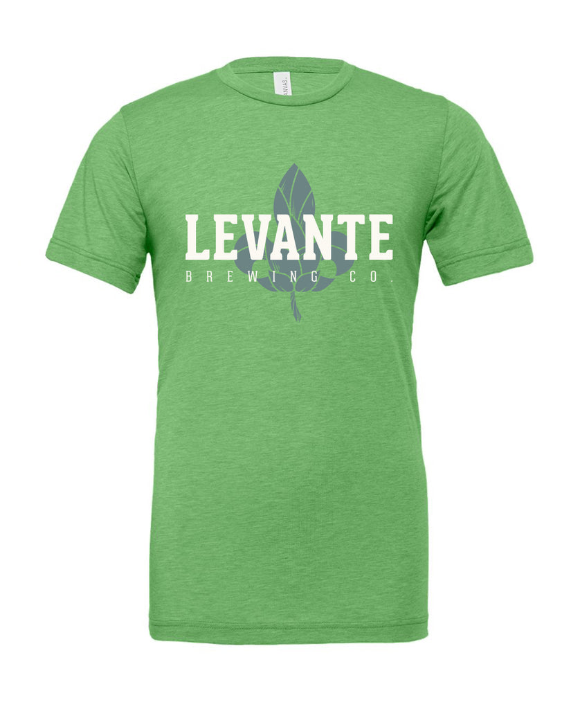 Levante Hop Fleur Logo T-Shirt - Green Triblend