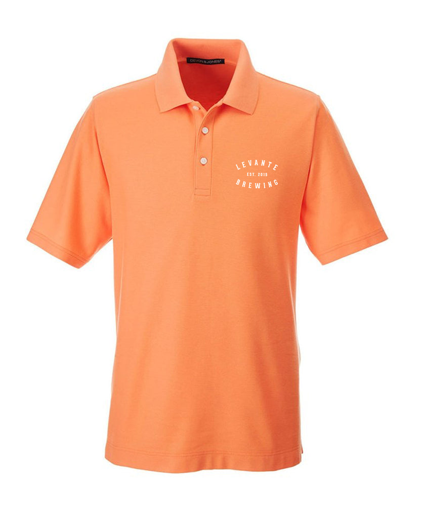 Levante Logo Performance Polo - Cantaloupe